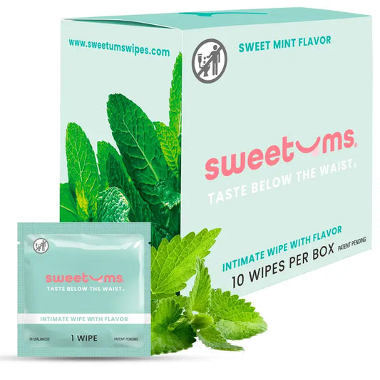 Sweet Mint Intimate Wipes with Flavor by Sweetums