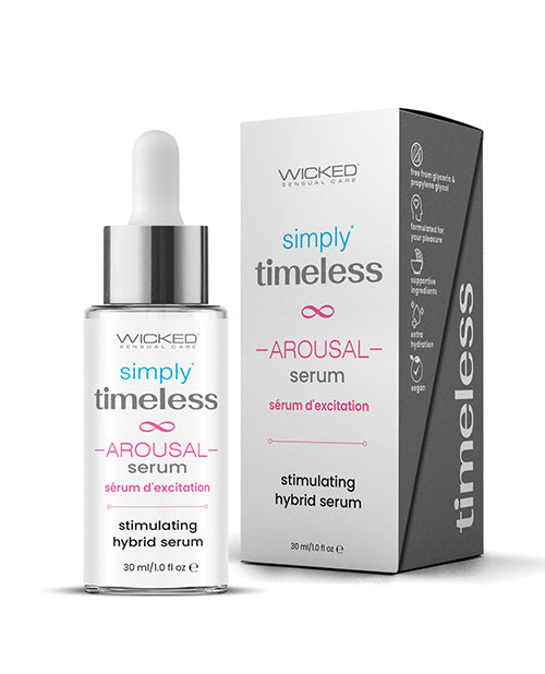 simply® timeless™  Arousal Serum is a stimulating hybrid warming arousal serum (warming)